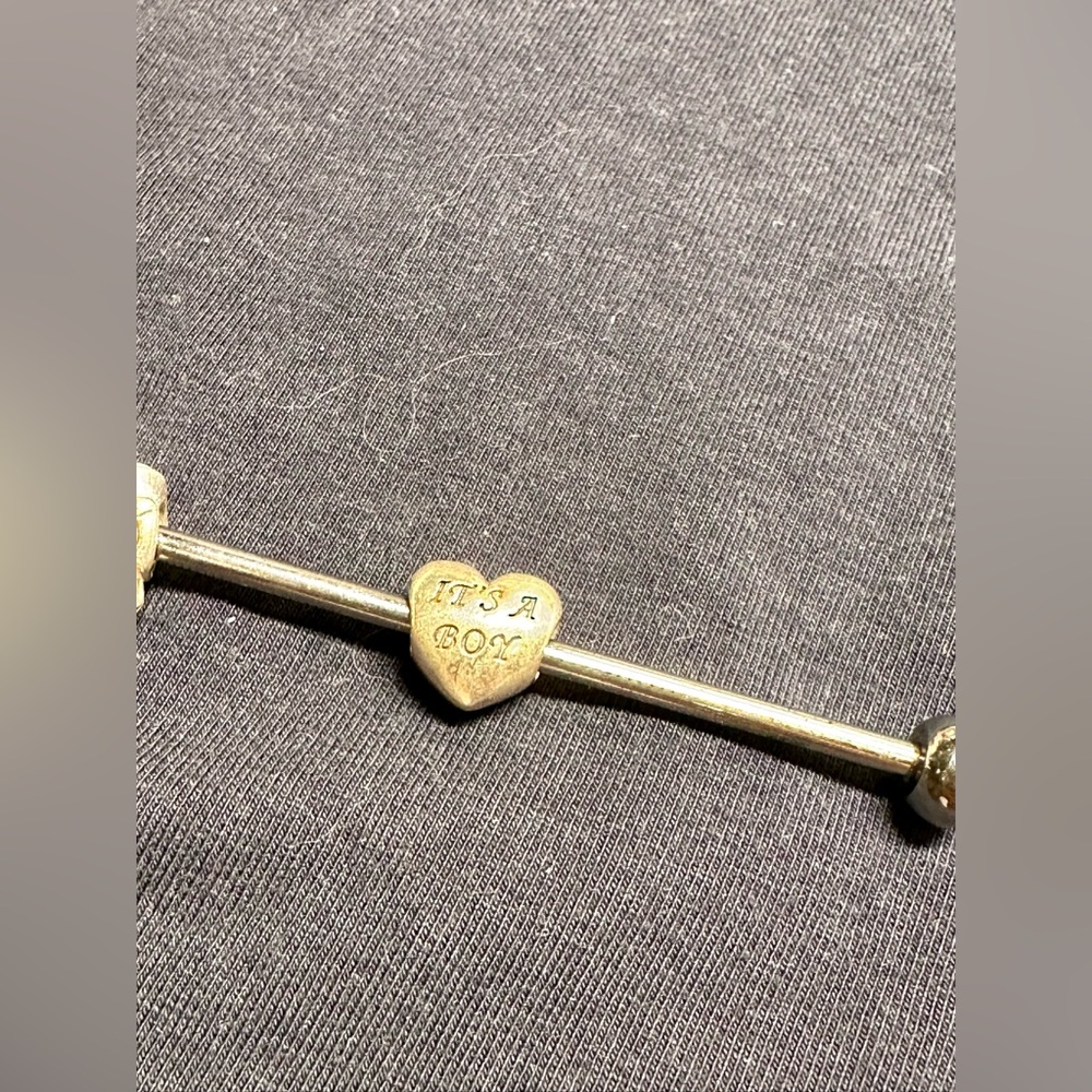 Pandora Silver  Charms (Gender Reveal)